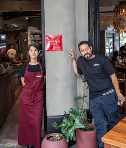 Chefs en la entrada