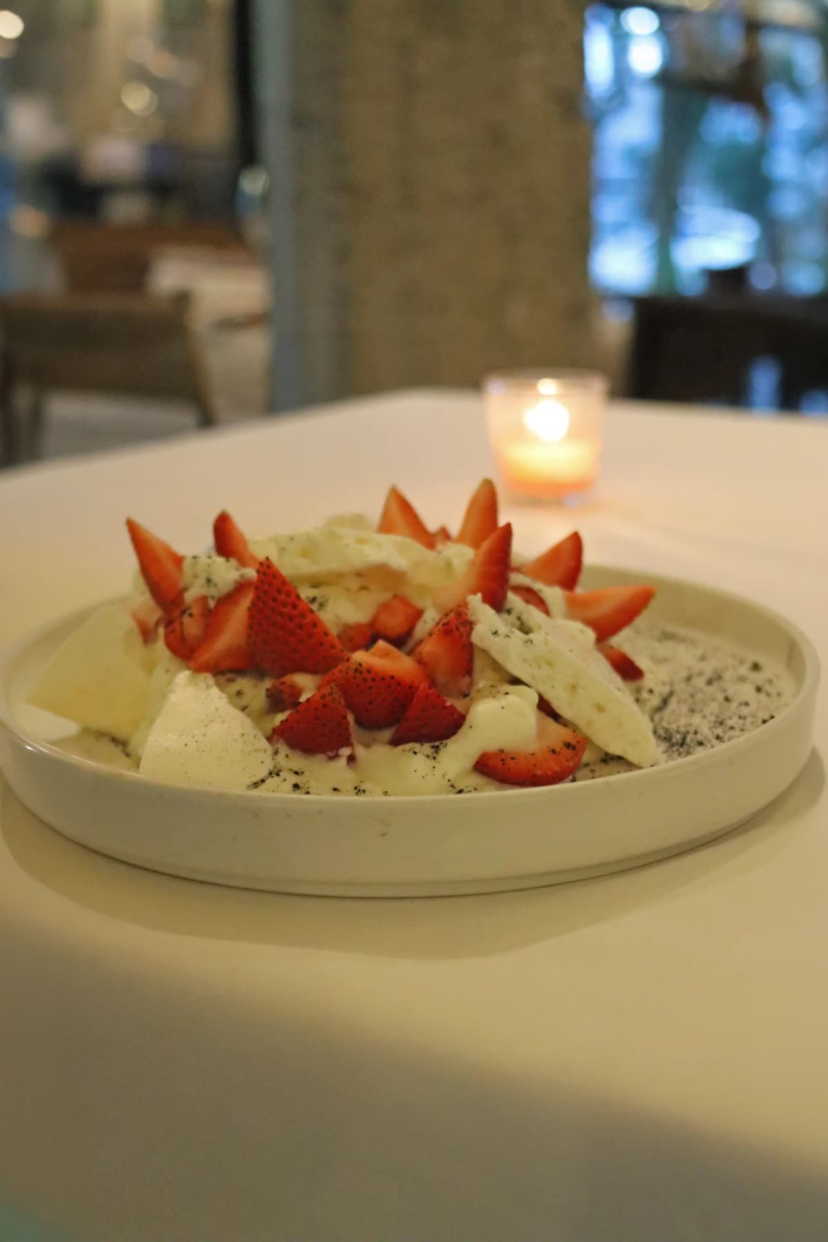 Fresas con crema